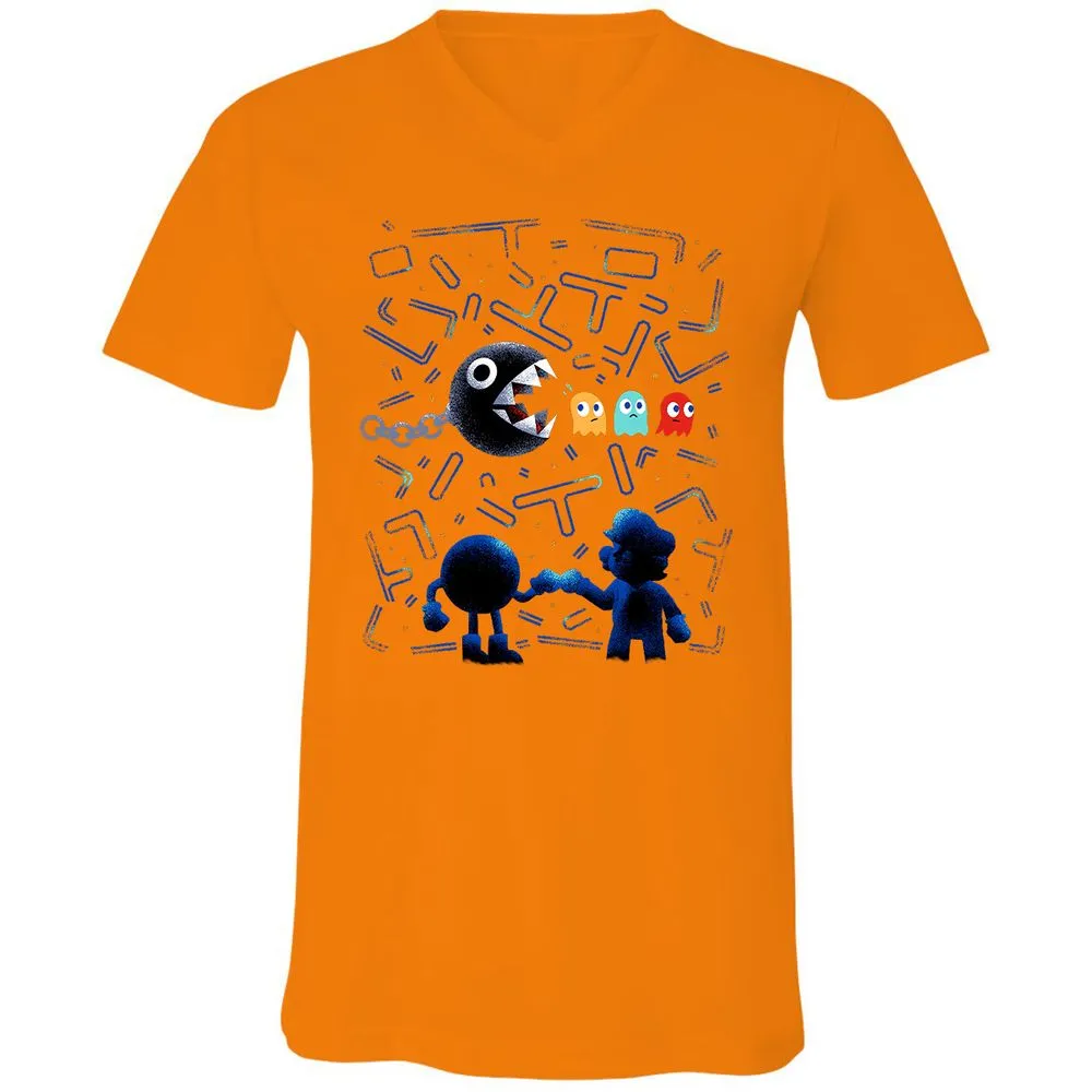 Unisex V-Neck T-Shirt - J5ULUUCA - Orange - 11