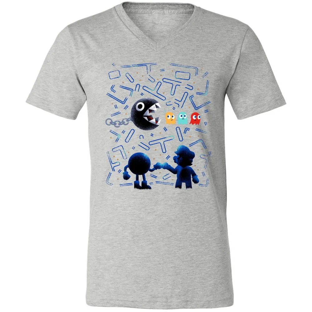 Unisex V-Neck T-Shirt - J5ULUUCA - Athletic Heather - 7