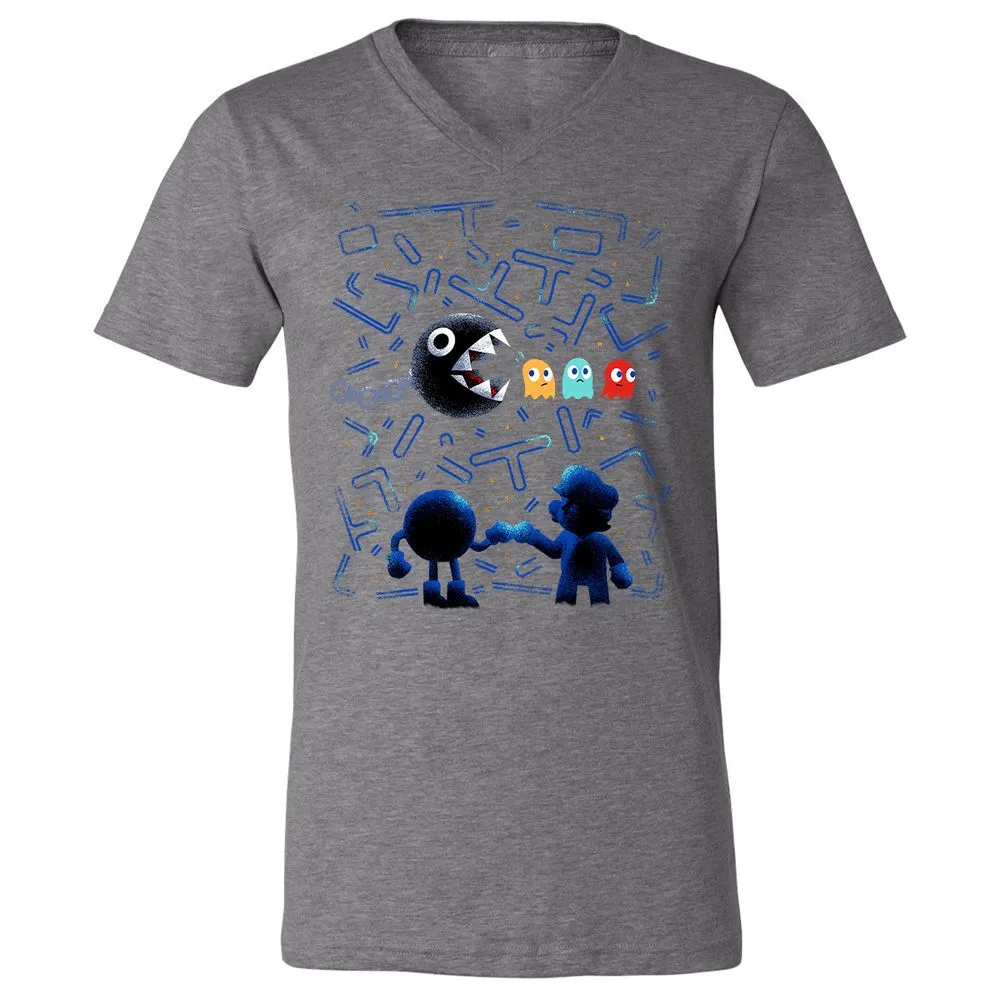 Unisex V-Neck T-Shirt - J5ULUUCA - Deep Heather - 13