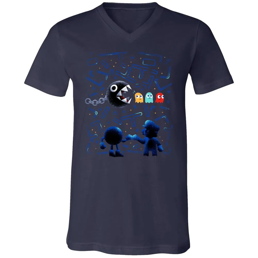 Unisex V-Neck T-Shirt - J5ULUUCA - Navy - 2