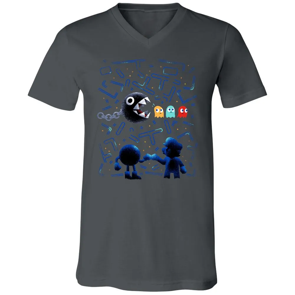 Unisex V-Neck T-Shirt - J5ULUUCA - Asphalt - 12