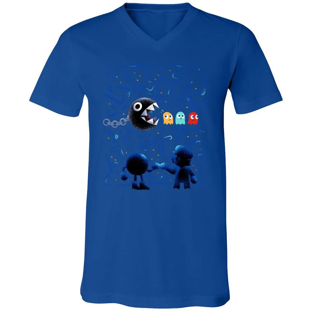 Unisex V-Neck T-Shirt - J5ULUUCA - True Royal - 4
