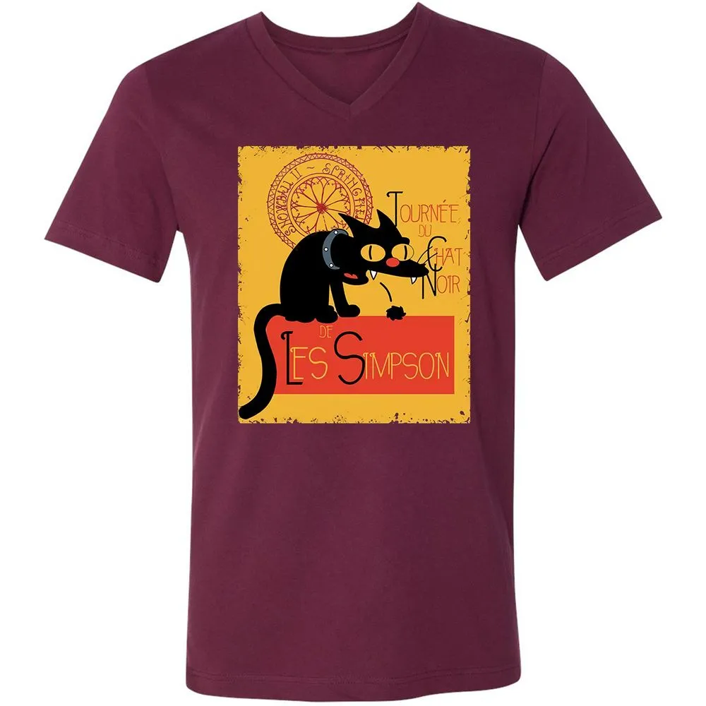 Unisex V-Neck T-Shirt - VRGRUTTG - Maroon - 6