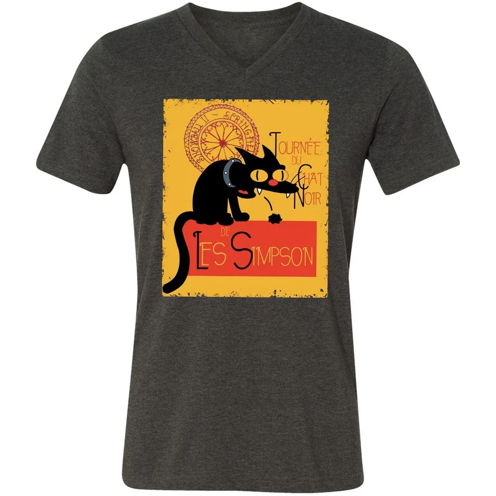 Unisex V-Neck T-Shirt - VRGRUTTG - Dark Grey Heather - 8