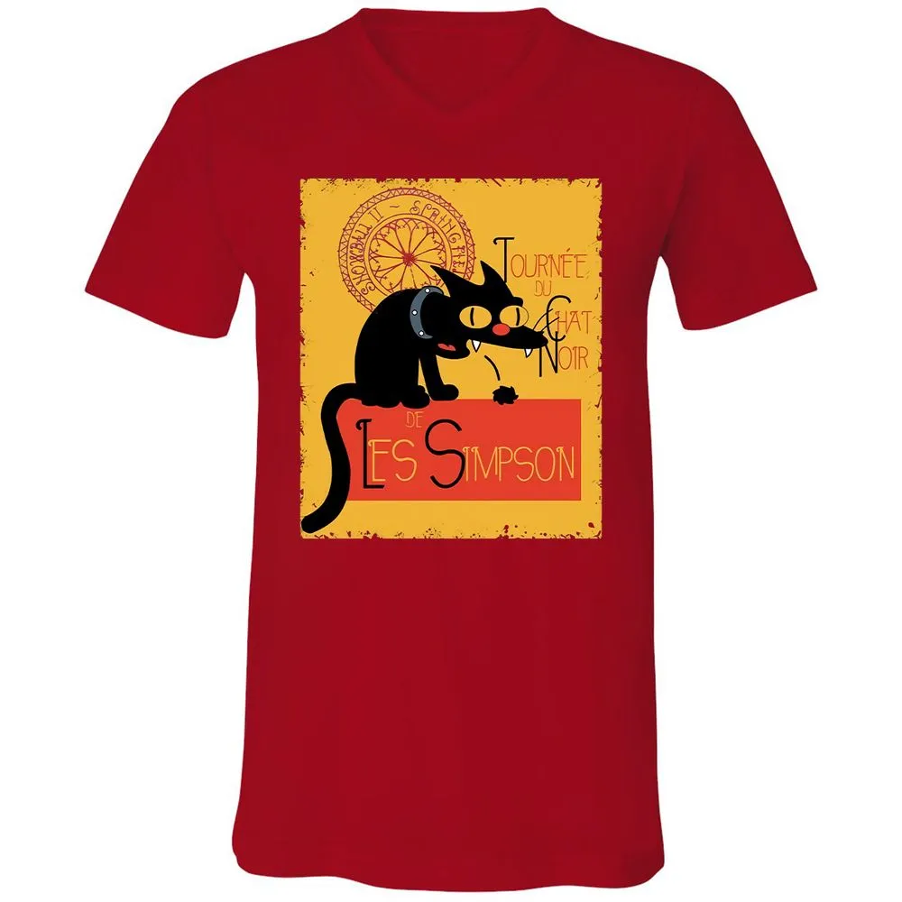 Unisex V-Neck T-Shirt - VRGRUTTG - Red - 3