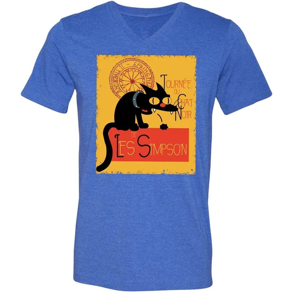 Unisex V-Neck T-Shirt - VRGRUTTG - Heather True Royal - 14