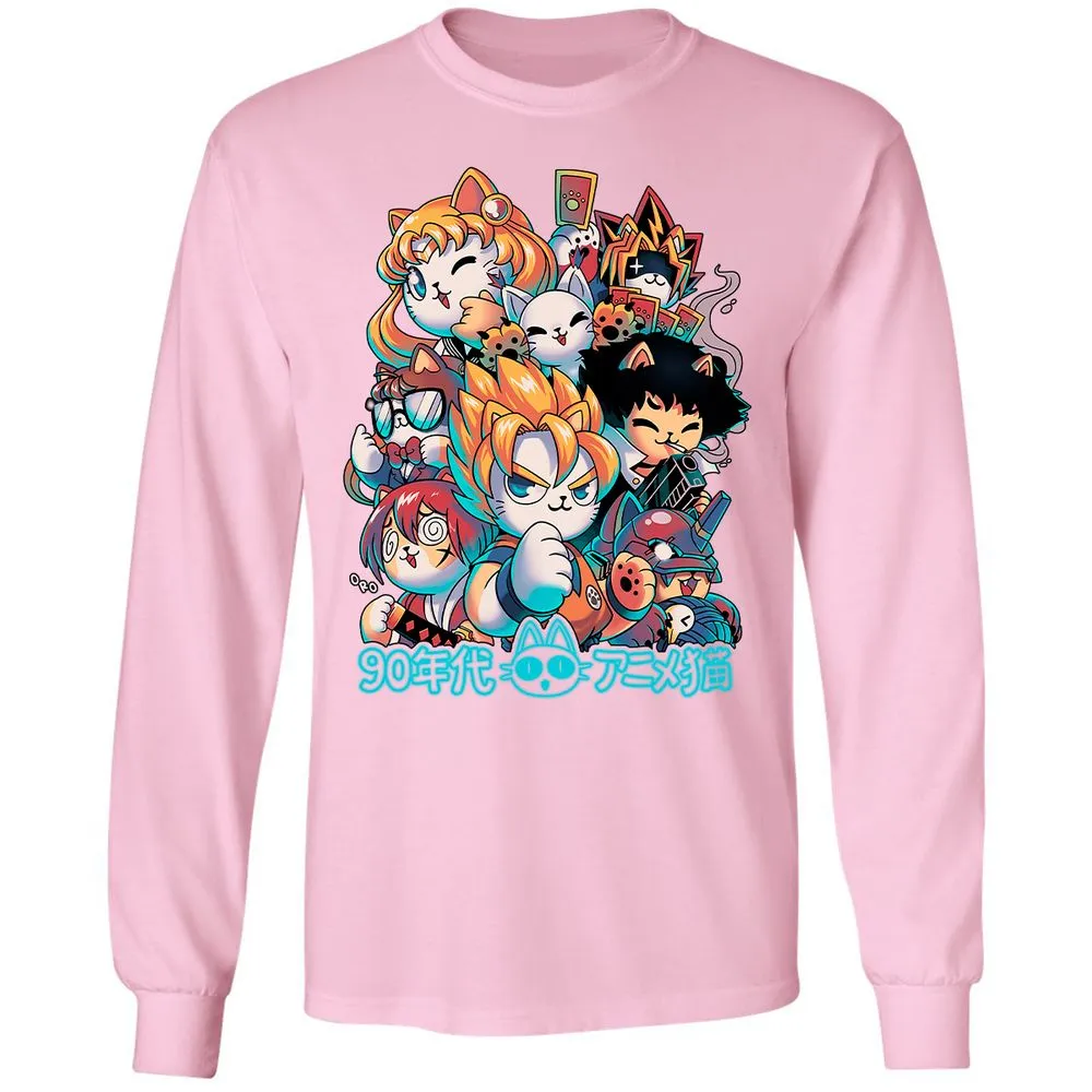 Long Sleeve T-Shirt - ERXVQSH7 - Light Pink - 3