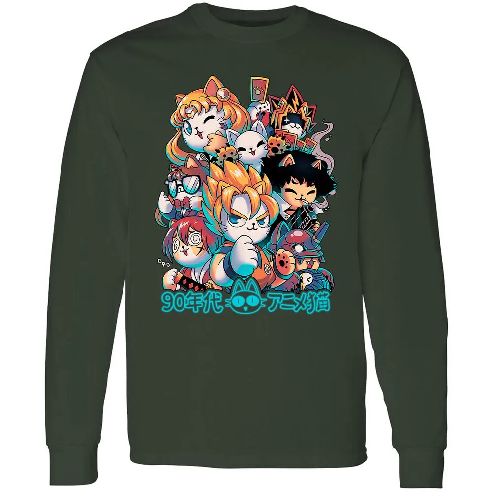 Long Sleeve T-Shirt - ERXVQSH7 - Forest Green - 4