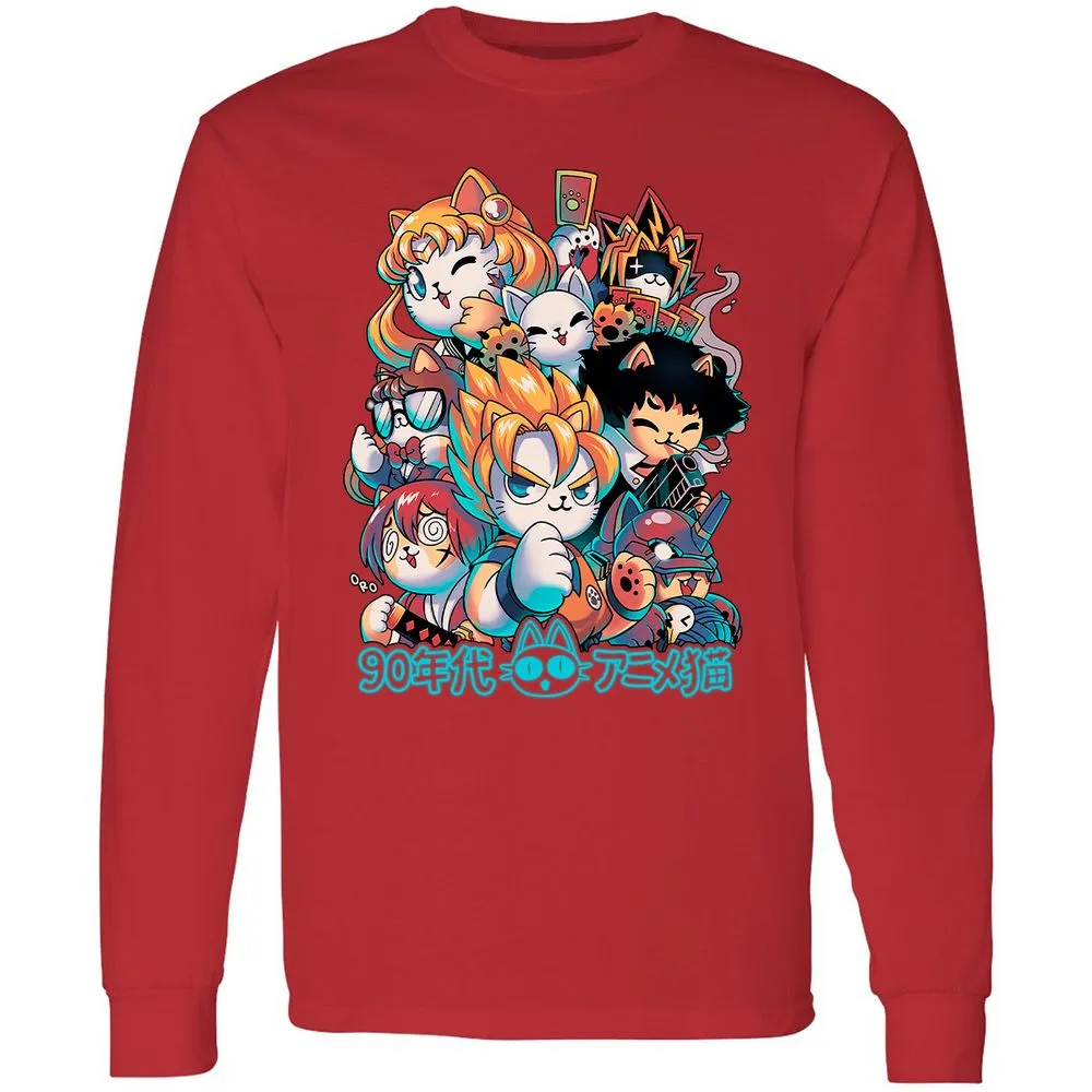 Long Sleeve T-Shirt - ERXVQSH7 - Red - 14