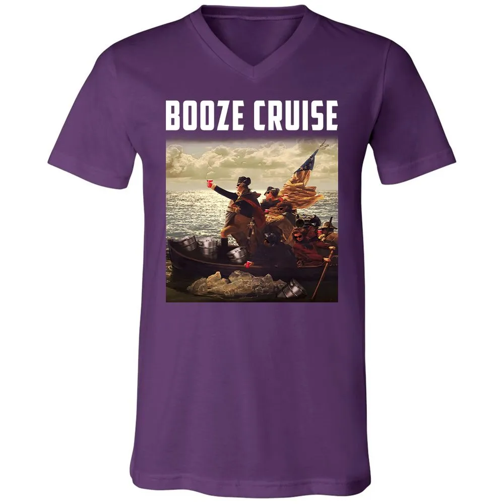 Unisex V-Neck T-Shirt - UNUFGRZX - Team Purple - 9