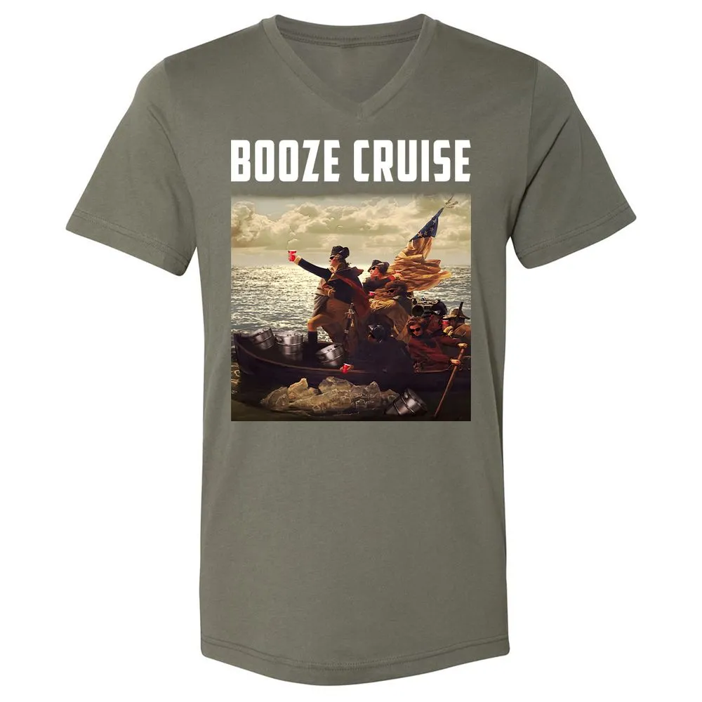 Unisex V-Neck T-Shirt - UNUFGRZX - Military Green - 10