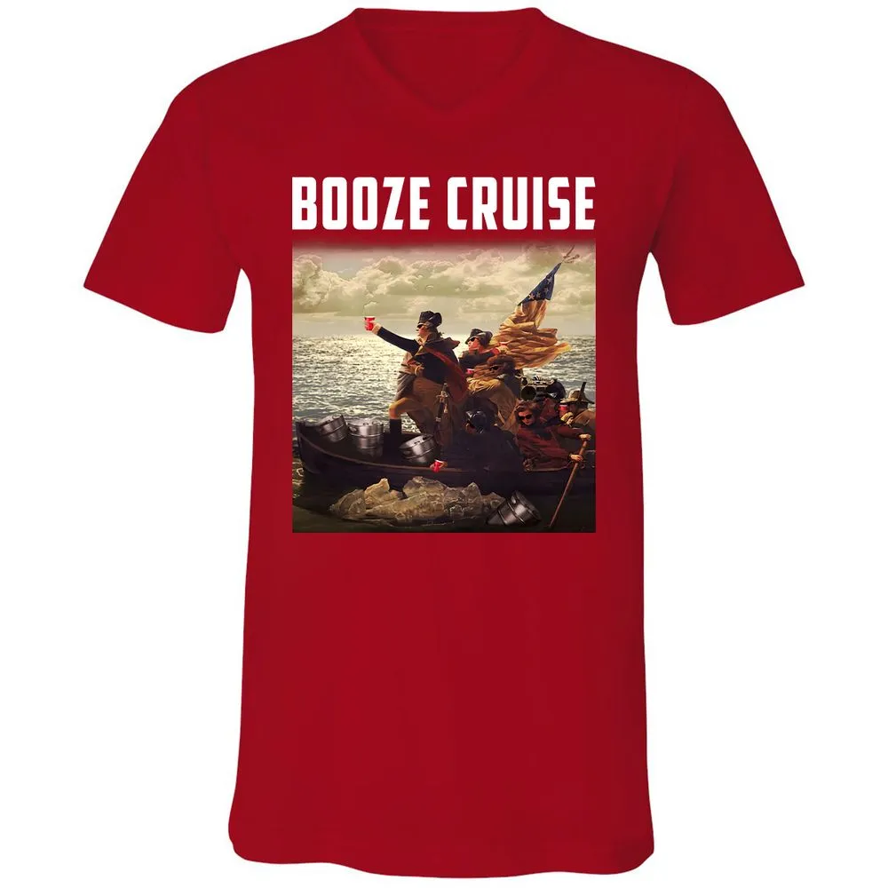 Unisex V-Neck T-Shirt - UNUFGRZX - Red - 3