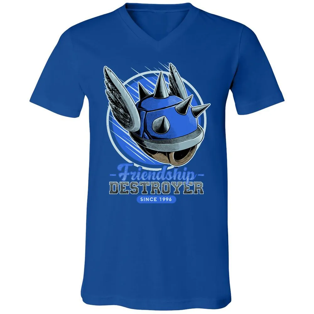 Unisex V-Neck T-Shirt - N4BZUF22 - True Royal - 4