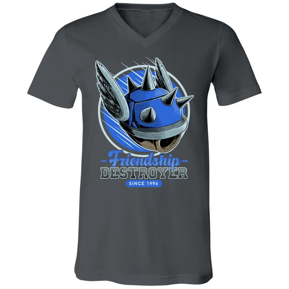 Unisex V-Neck T-Shirt - N4BZUF22 - Asphalt - 12