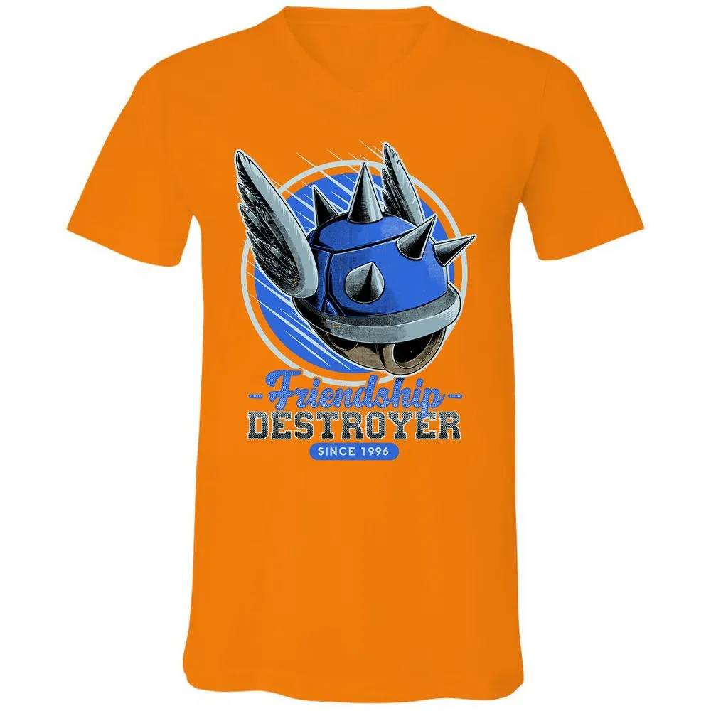 Unisex V-Neck T-Shirt - N4BZUF22 - Orange - 11