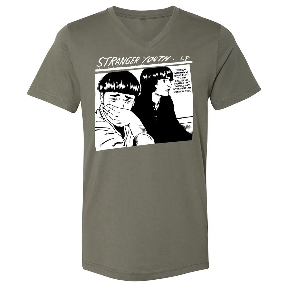 Unisex V-Neck T-Shirt - 7R3H5595 - Military Green - 10