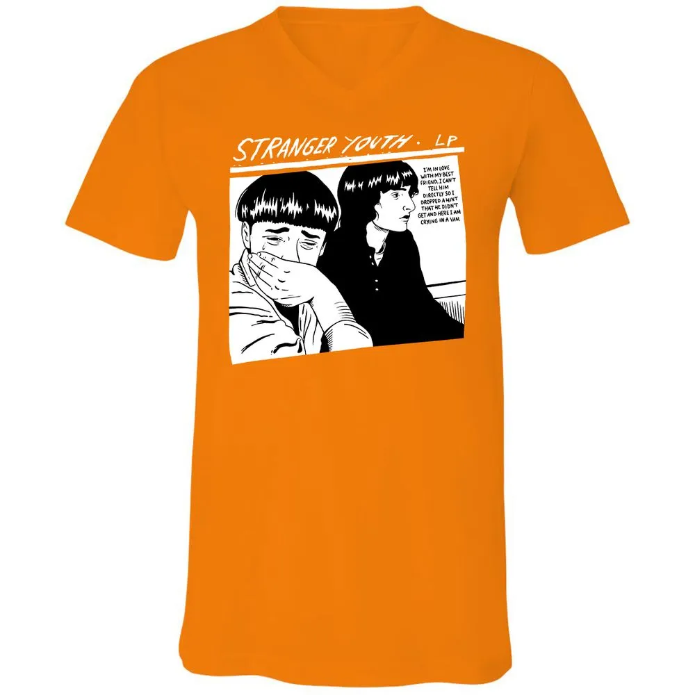 Unisex V-Neck T-Shirt - 7R3H5595 - Orange - 11