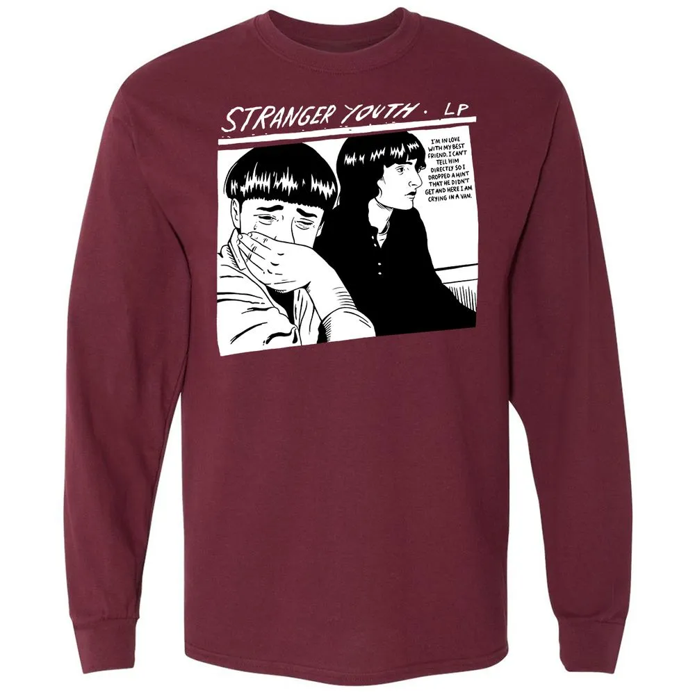 Long Sleeve T-Shirt - A8VFNZNR - Maroon - 11