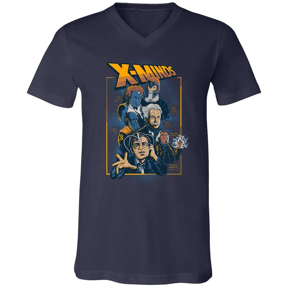 Unisex V-Neck T-Shirt - KH6CH7RS - Navy - 2