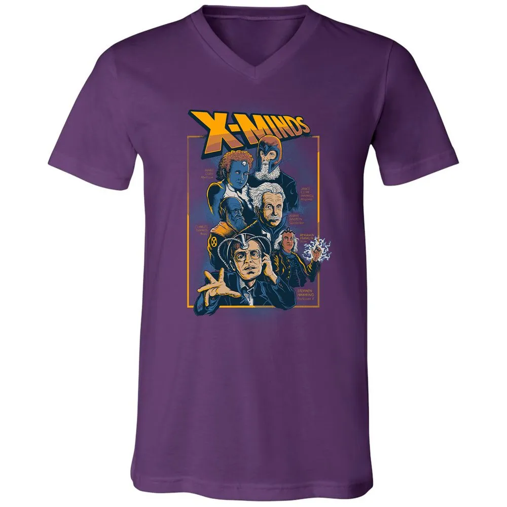 Unisex V-Neck T-Shirt - KH6CH7RS - Team Purple - 9