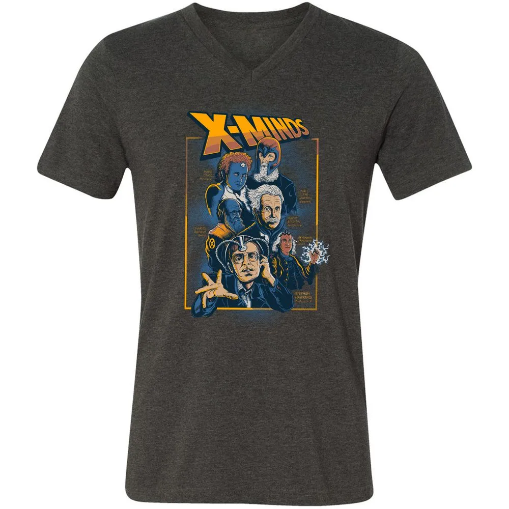 Unisex V-Neck T-Shirt - KH6CH7RS - Dark Grey Heather - 8