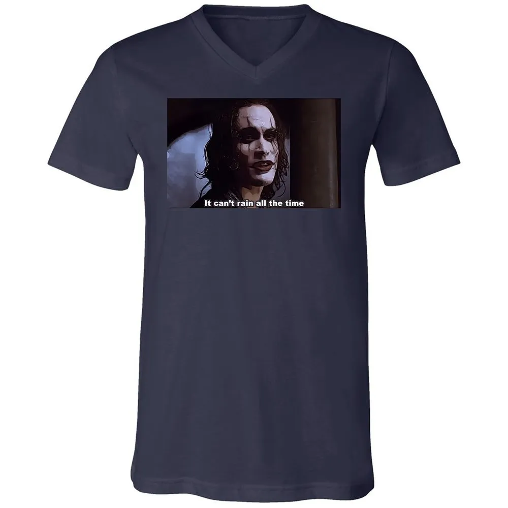 Unisex V-Neck T-Shirt - 7WJJ8HLQ - Navy - 2
