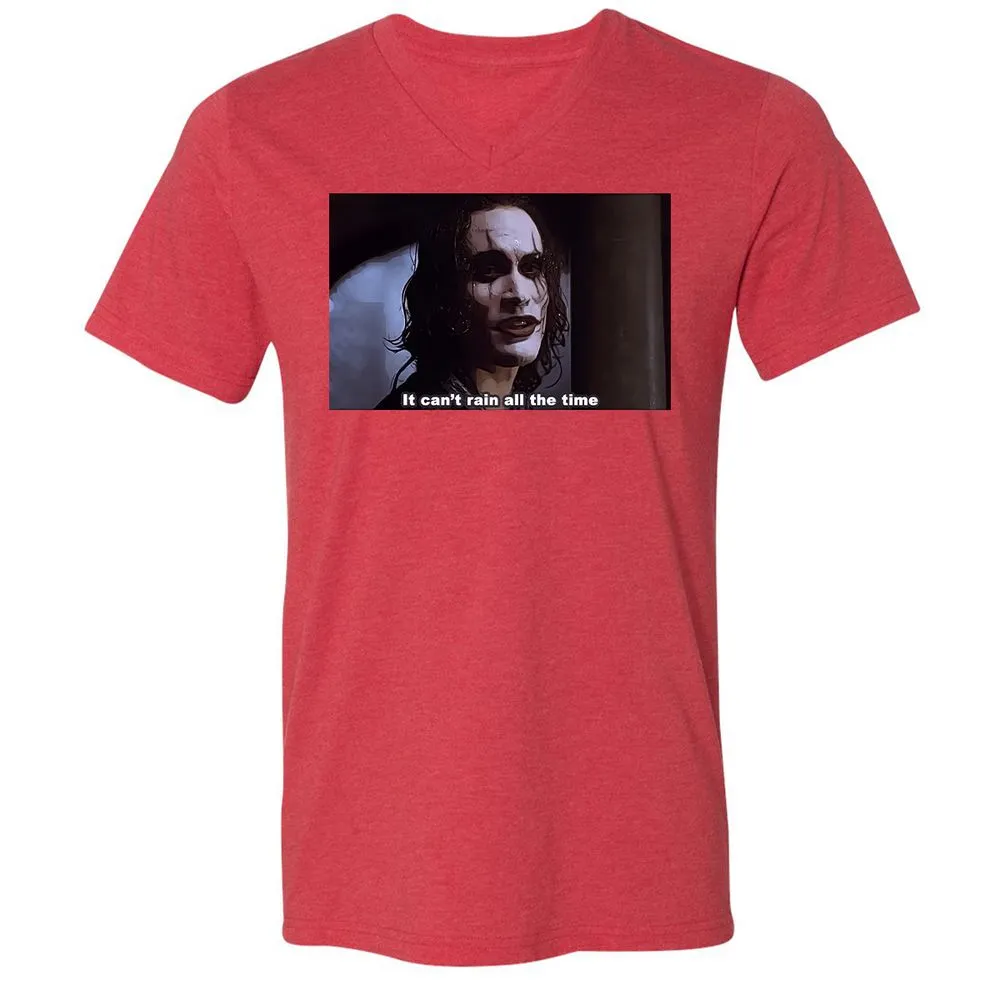 Unisex V-Neck T-Shirt - 7WJJ8HLQ - Heather Red - 16