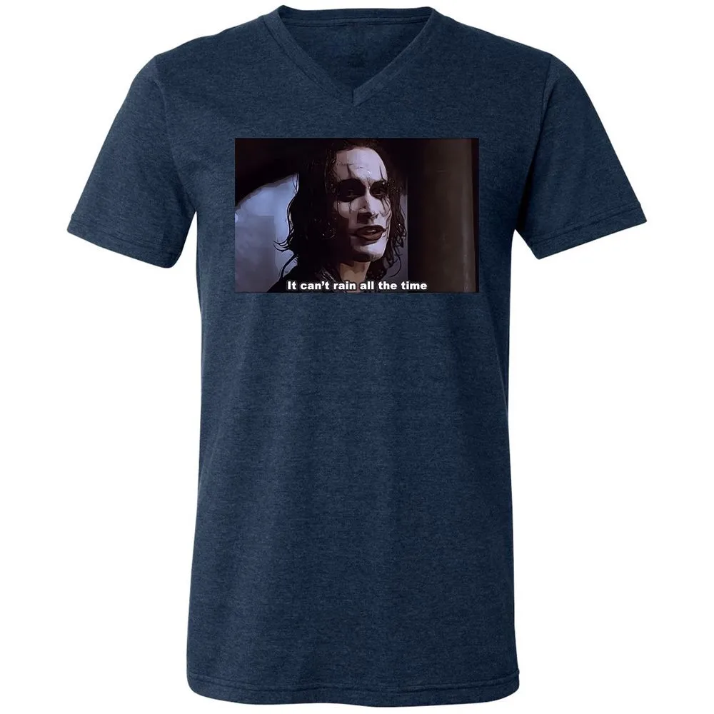 Unisex V-Neck T-Shirt - 7WJJ8HLQ - Heather Navy - 15