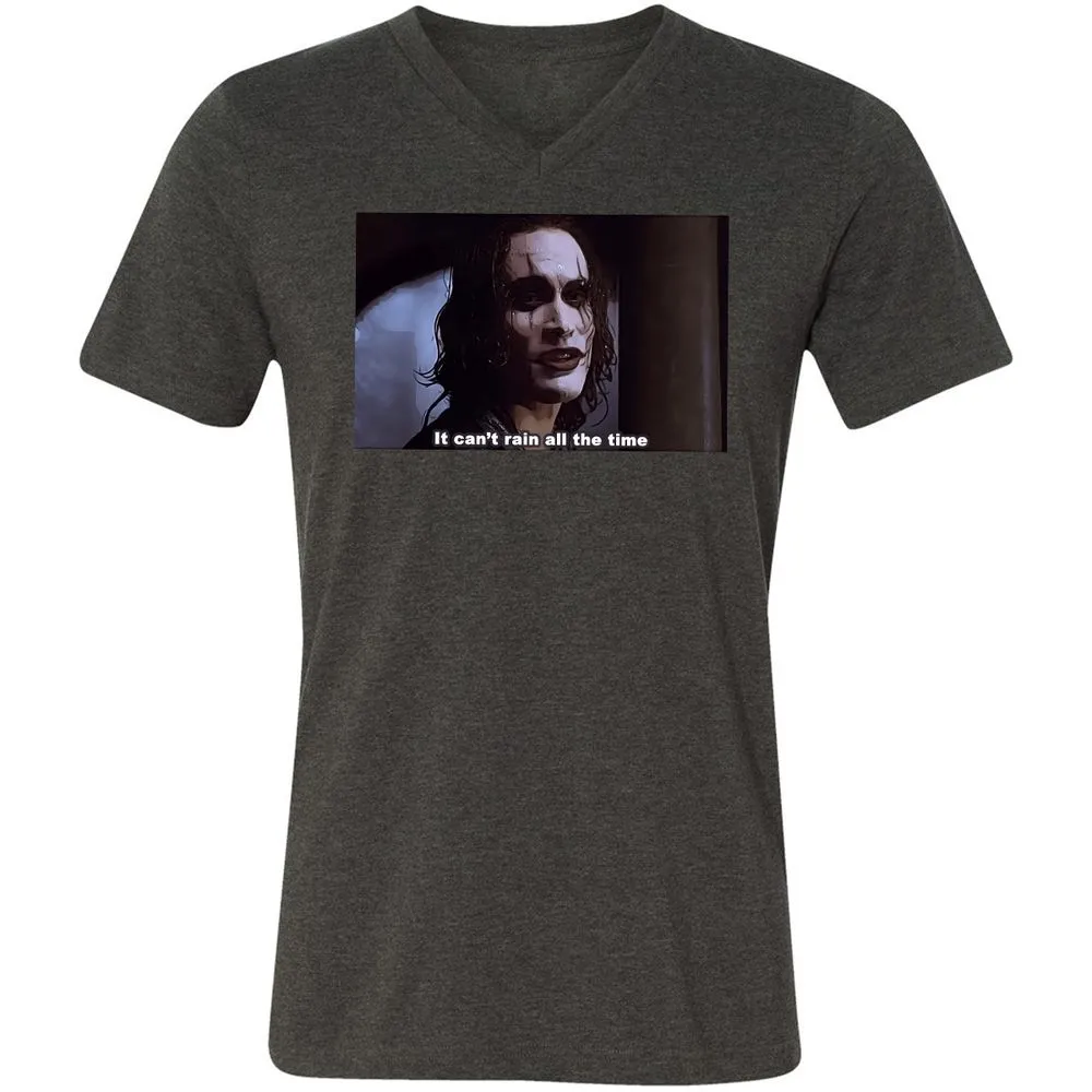 Unisex V-Neck T-Shirt - 7WJJ8HLQ - Dark Grey Heather - 8