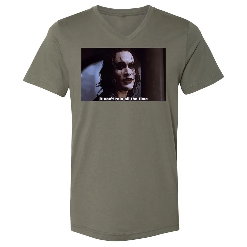 Unisex V-Neck T-Shirt - 7WJJ8HLQ - Military Green - 10