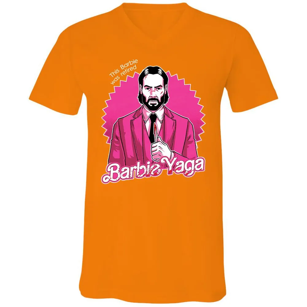 Unisex V-Neck T-Shirt - KEVDZ3J6 - Orange - 11