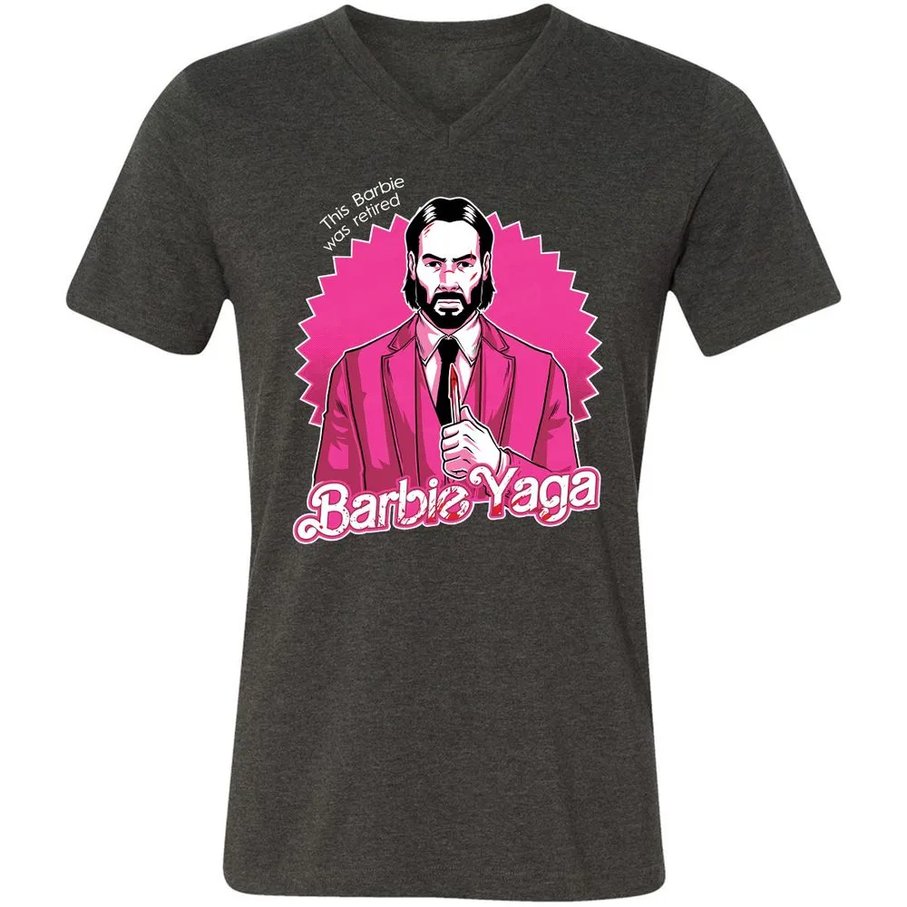 Unisex V-Neck T-Shirt - KEVDZ3J6 - Dark Grey Heather - 8