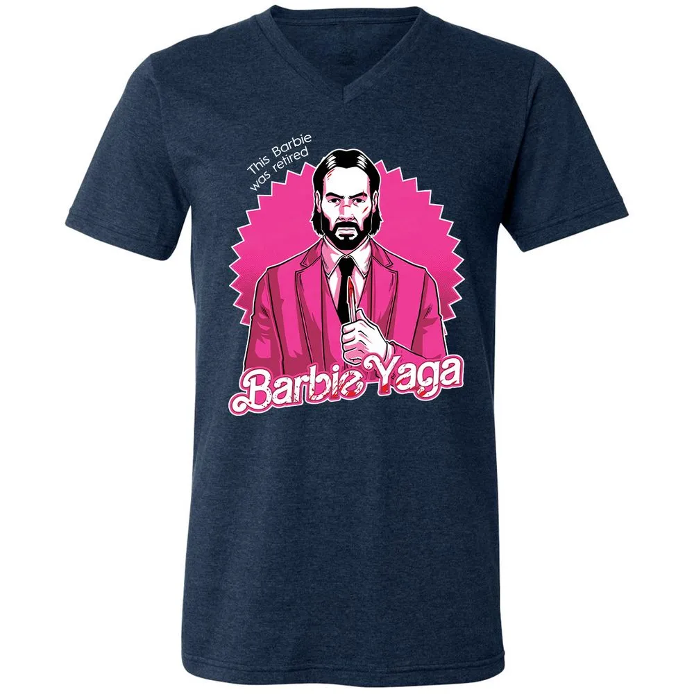 Unisex V-Neck T-Shirt - KEVDZ3J6 - Heather Navy - 15