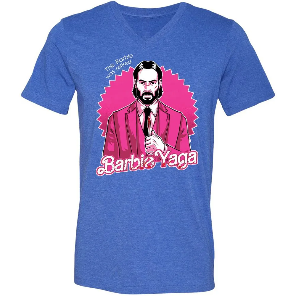 Unisex V-Neck T-Shirt - KEVDZ3J6 - Heather True Royal - 14