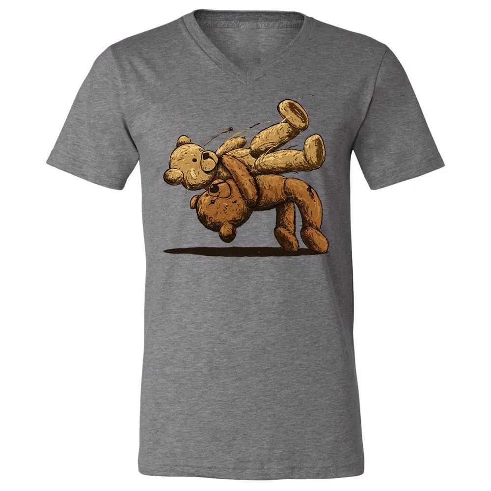 Unisex V-Neck T-Shirt - SS2E5J73 - Deep Heather - 13
