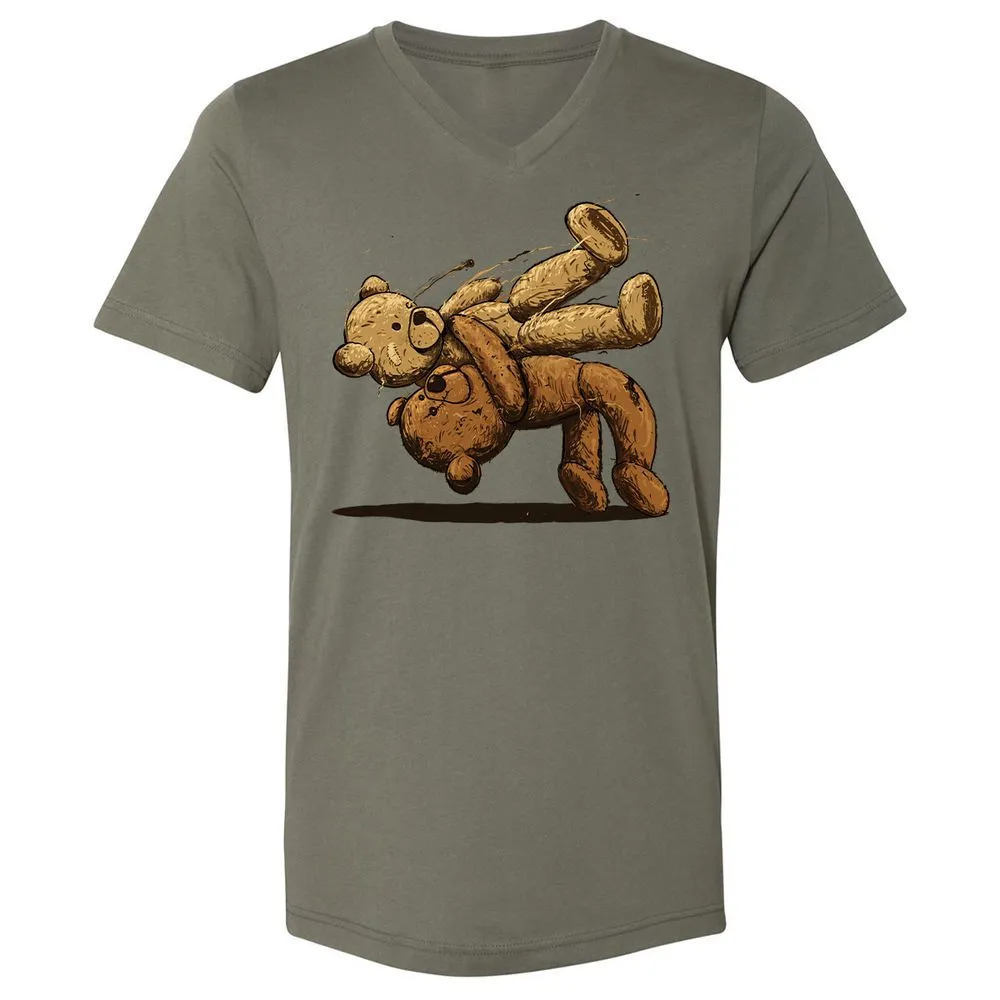 Unisex V-Neck T-Shirt - SS2E5J73 - Military Green - 10
