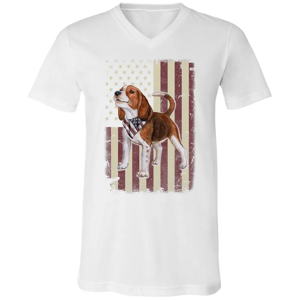 Unisex V-Neck T-Shirt - YDWD5GG3 - White - 5