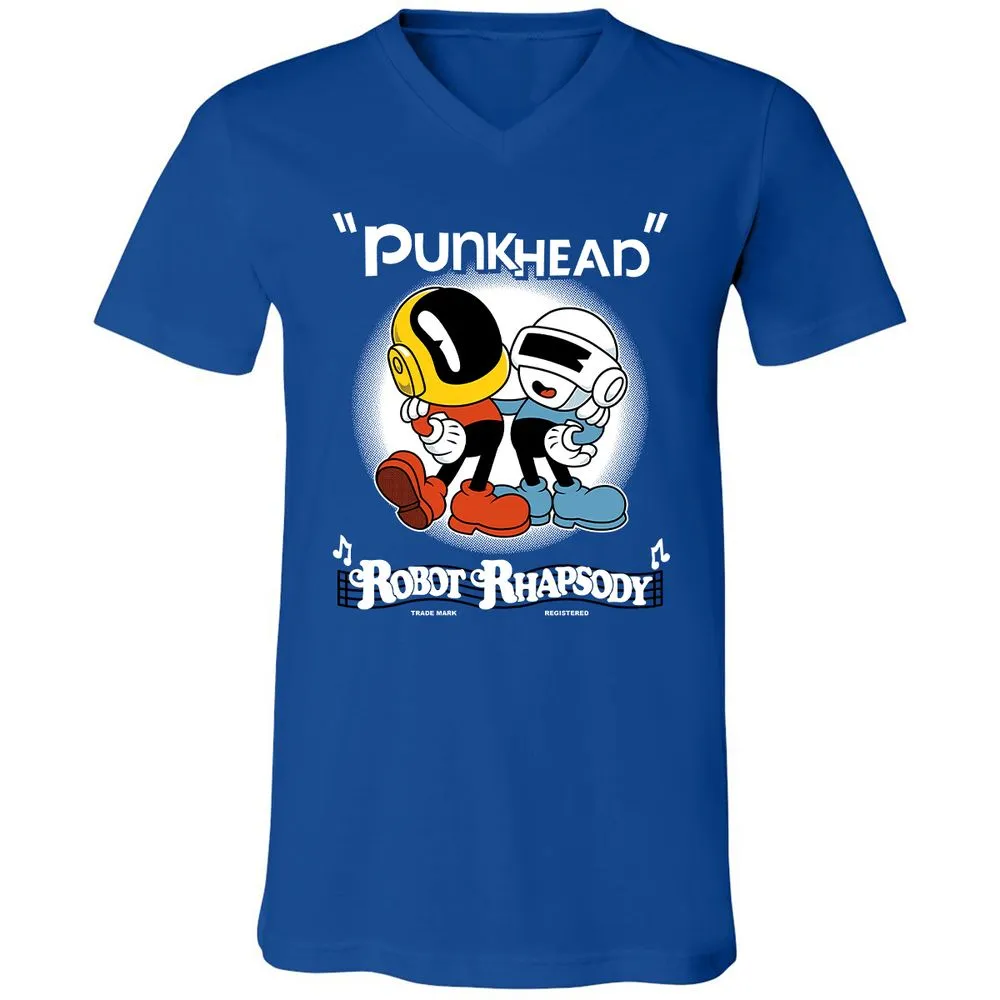 Unisex V-Neck T-Shirt - 4U1AL3HQ - True Royal - 4