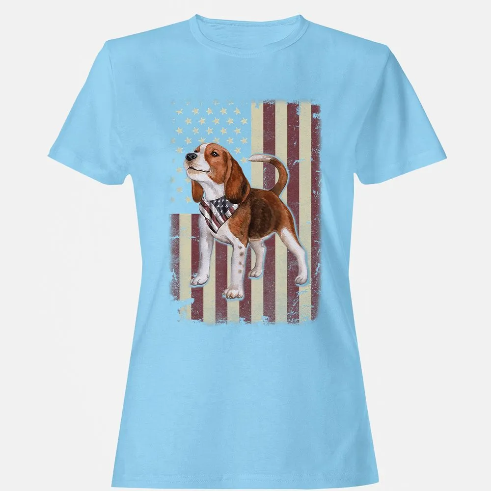 Women's T-Shirt - U7B8VL9V - Light Blue - 8