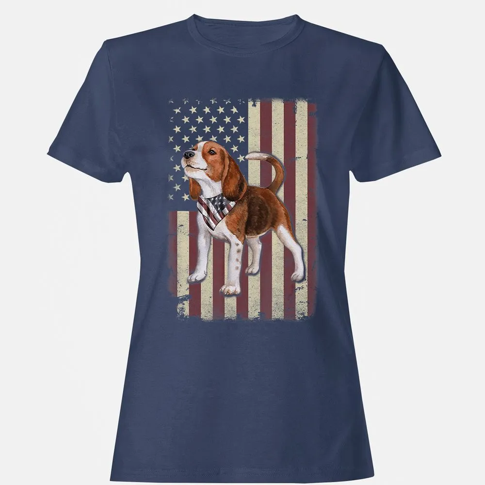 Women's T-Shirt - U7B8VL9V - Navy - 10
