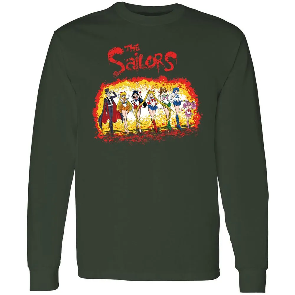 Long Sleeve T-Shirt - 8DLSBJXV - Forest Green - 4