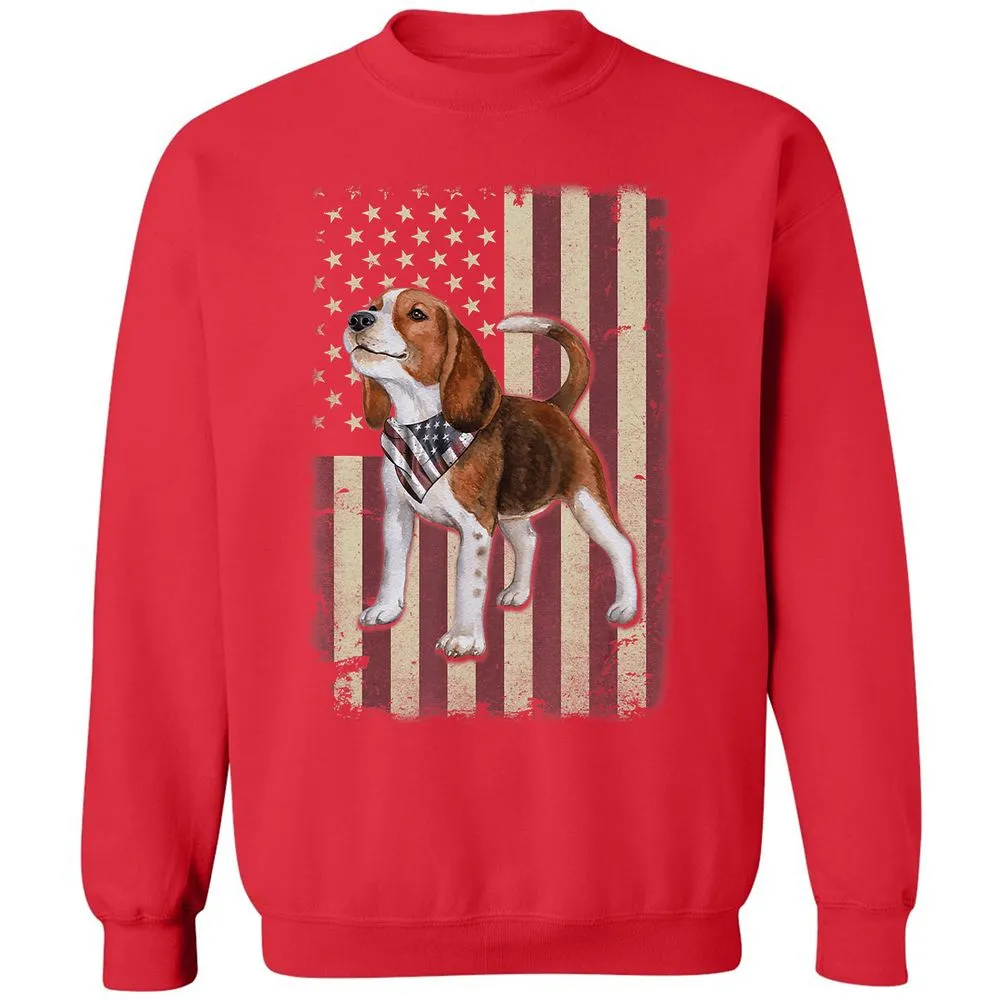 Classic Unisex Sweatshirt - QFSRDQUA - Red - 5
