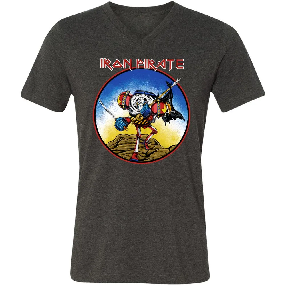 Unisex V-Neck T-Shirt - 3VTMB9AP - Dark Grey Heather - 8