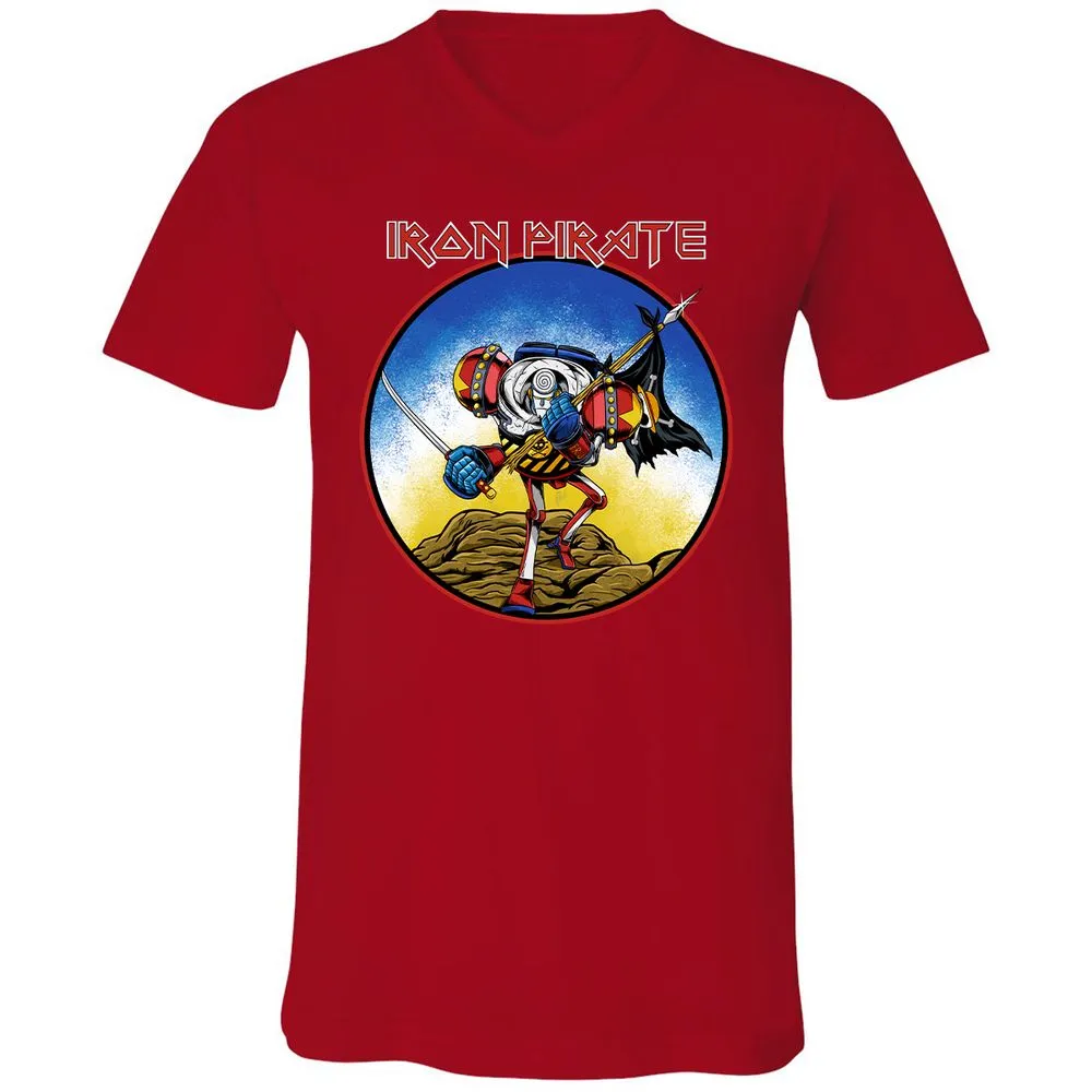 Unisex V-Neck T-Shirt - 3VTMB9AP - Red - 3