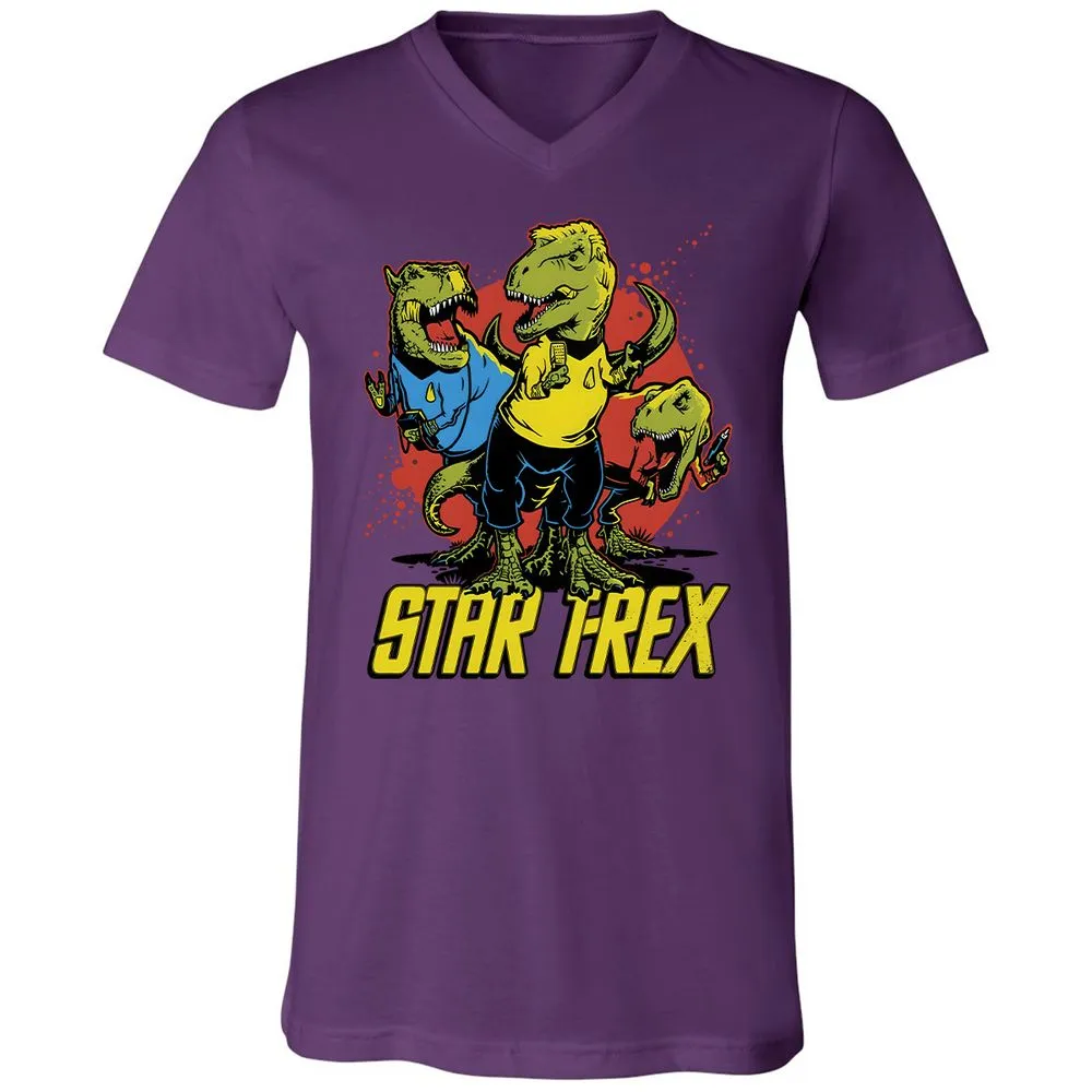 Unisex V-Neck T-Shirt - UBLKUJKQ - Team Purple - 9