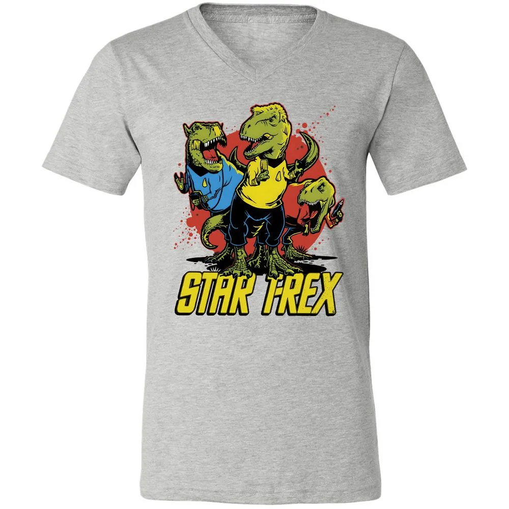 Unisex V-Neck T-Shirt - UBLKUJKQ - Athletic Heather - 7