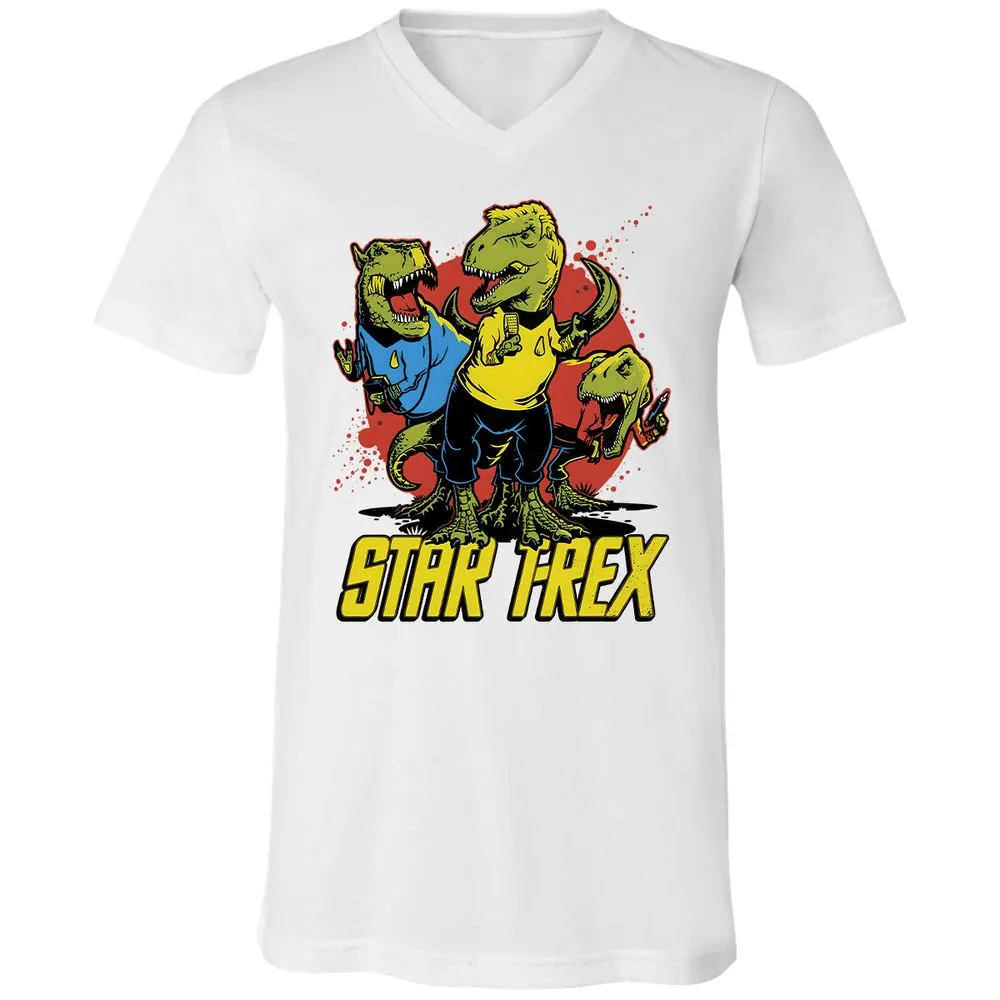 Unisex V-Neck T-Shirt - UBLKUJKQ - White - 5