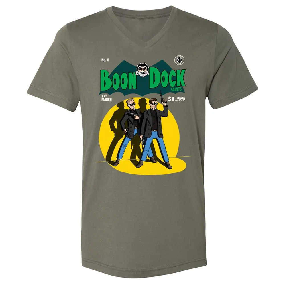 Unisex V-Neck T-Shirt - N6PHKSTJ - Military Green - 10