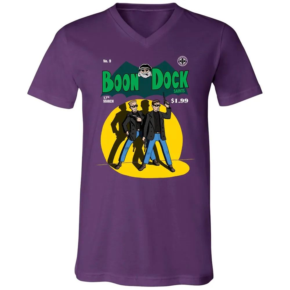 Unisex V-Neck T-Shirt - N6PHKSTJ - Team Purple - 9