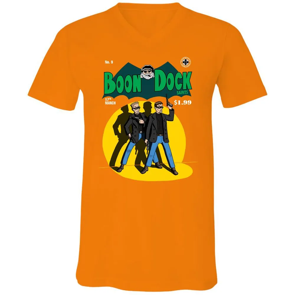 Unisex V-Neck T-Shirt - N6PHKSTJ - Orange - 11
